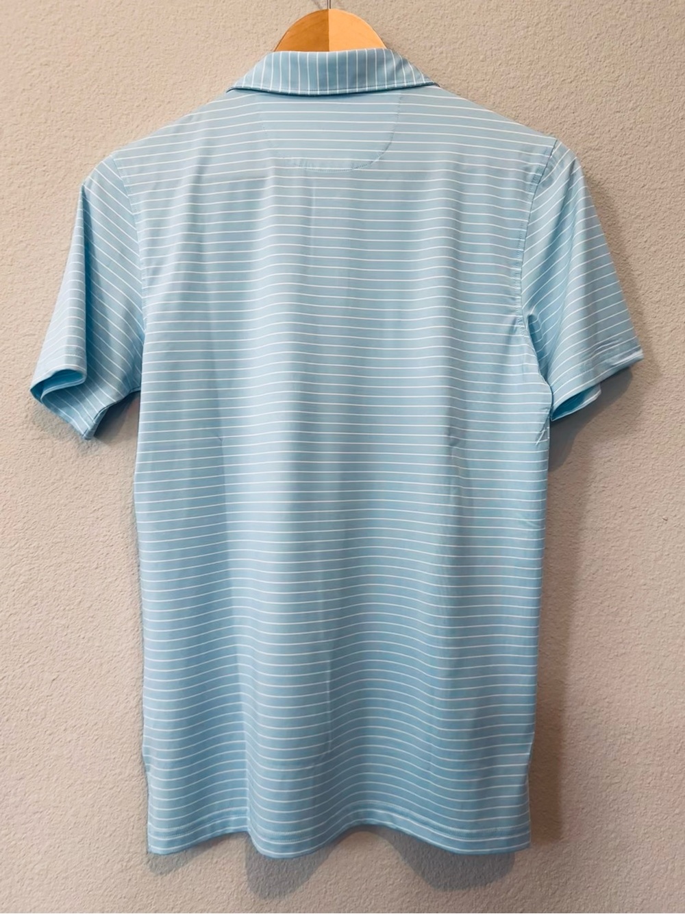 NWOT! Masters Boys Augusta National Polo, Blue/White Stripe, Size L - Picture 2 of 4